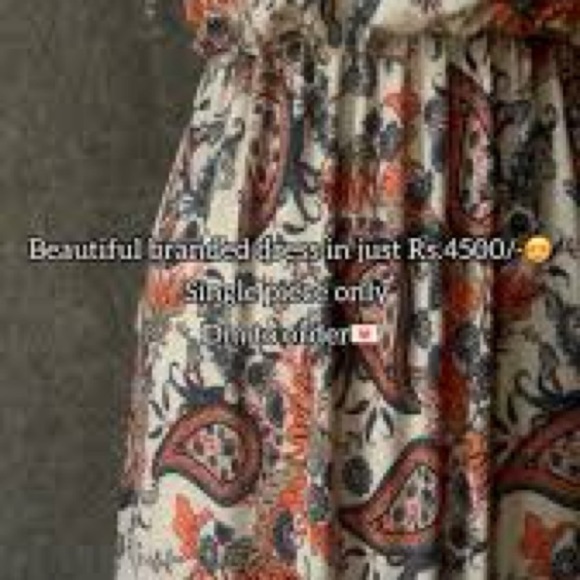 Anthropologie Naïf dress floral paisley boho summer size xl like new - Picture 5 of 7